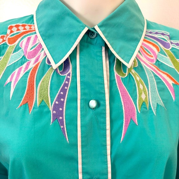 SOLD Vintage Bob Mackie Blouse XL - Picture 1 of 2